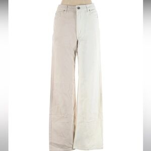 Garage | Women's Cream and Tan Wide-Leg Pants